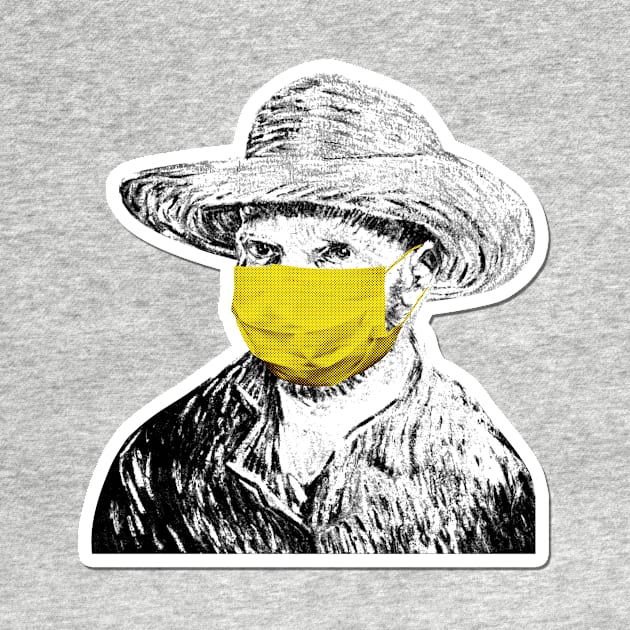 Van Gogh Wearing Mask by SybaDesign